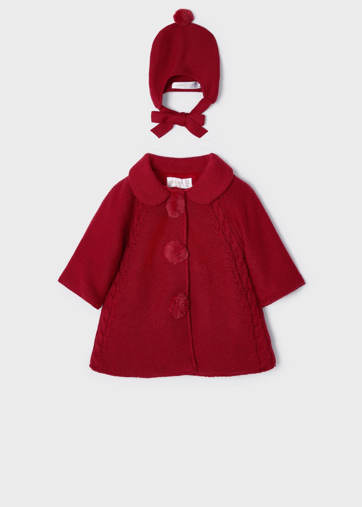 MAY - Mayoral Usa Inc Mayoral Usa Inc Knitted Coat with Hat - Little Miss Muffin Children & Home