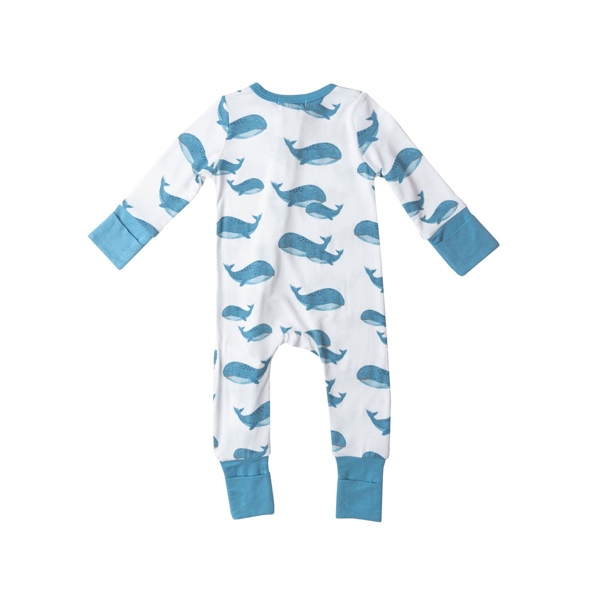 Angel Dear Angel Dear Blue Whales 2 Way Zip Romper - Little Miss Muffin Children & Home