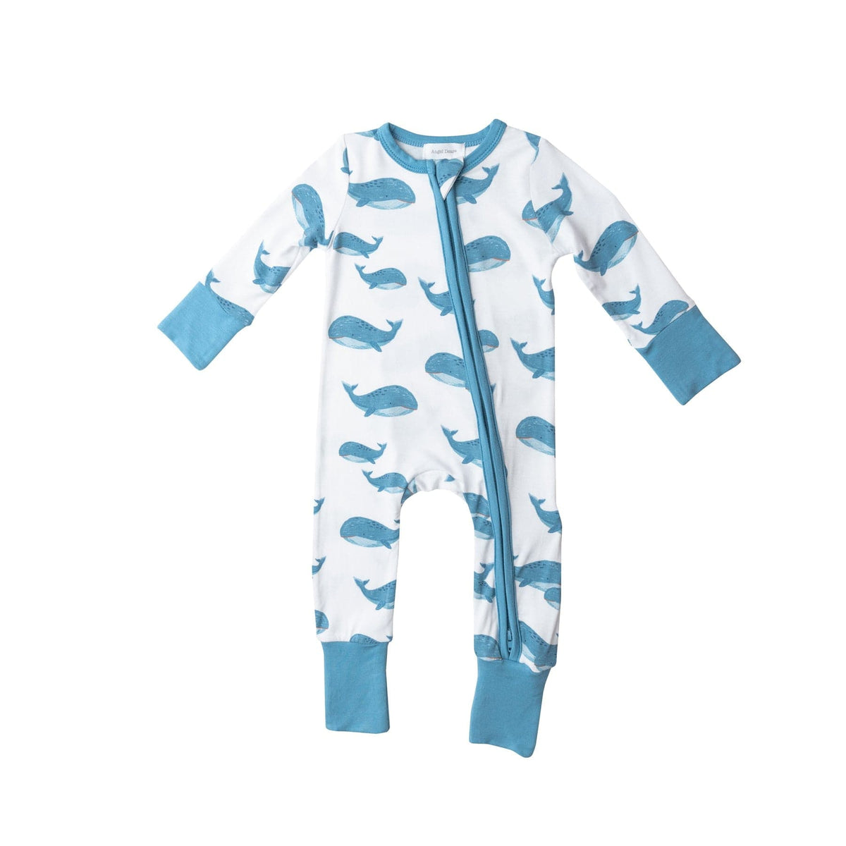 Angel Dear Angel Dear Blue Whales 2 Way Zip Romper - Little Miss Muffin Children & Home