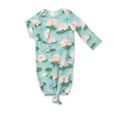 Angel Dear Angel Dear Blue Lily Pad Knotted Gown - Little Miss Muffin Children & Home