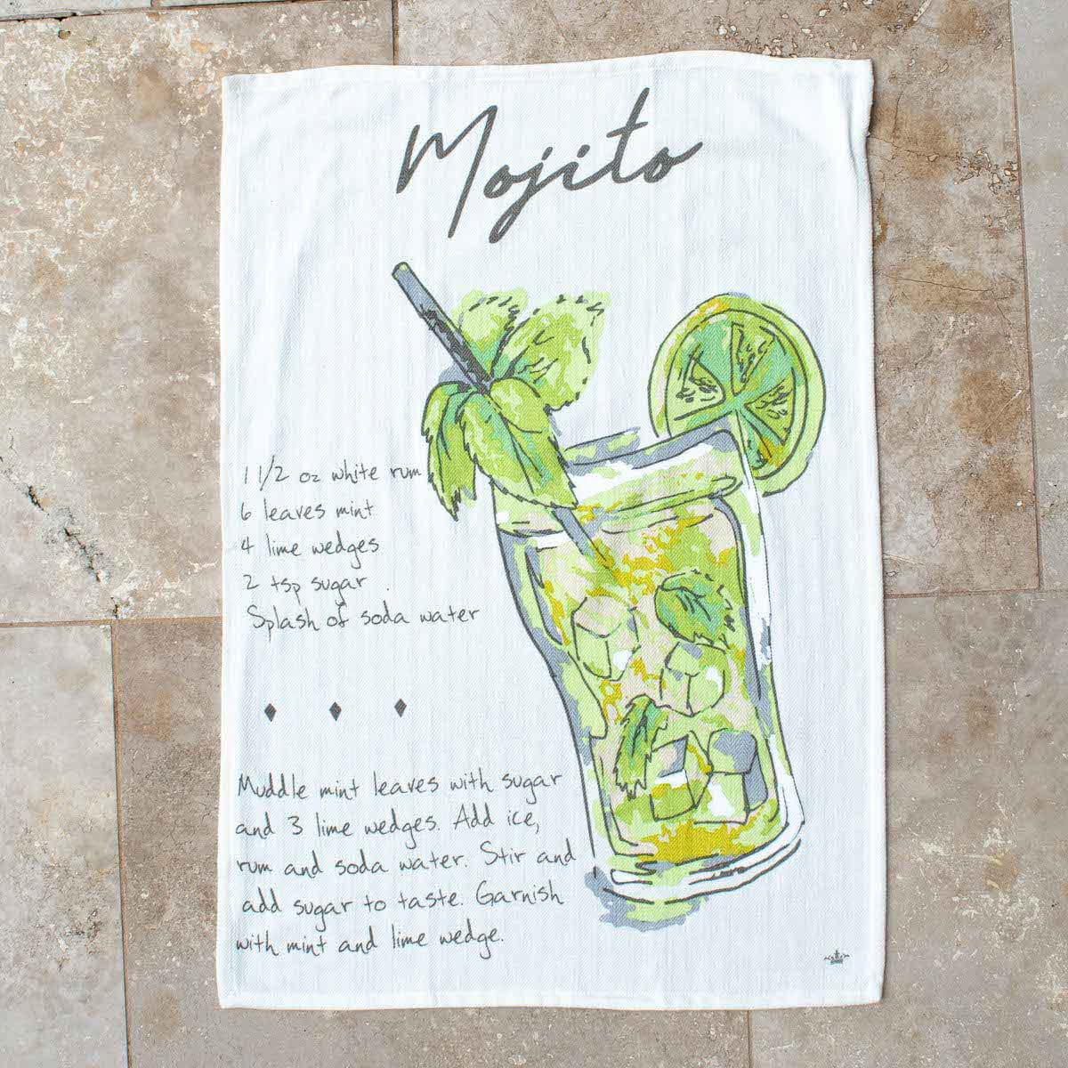 The Royal Standard The Royal Standard Mojito Recipe Bar Towel - Little Miss Muffin Children & Home