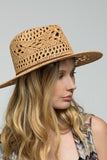 Urbanista Urbanista Hand Weaved Panama Faux Leather Adjustable Hat - Little Miss Muffin Children & Home