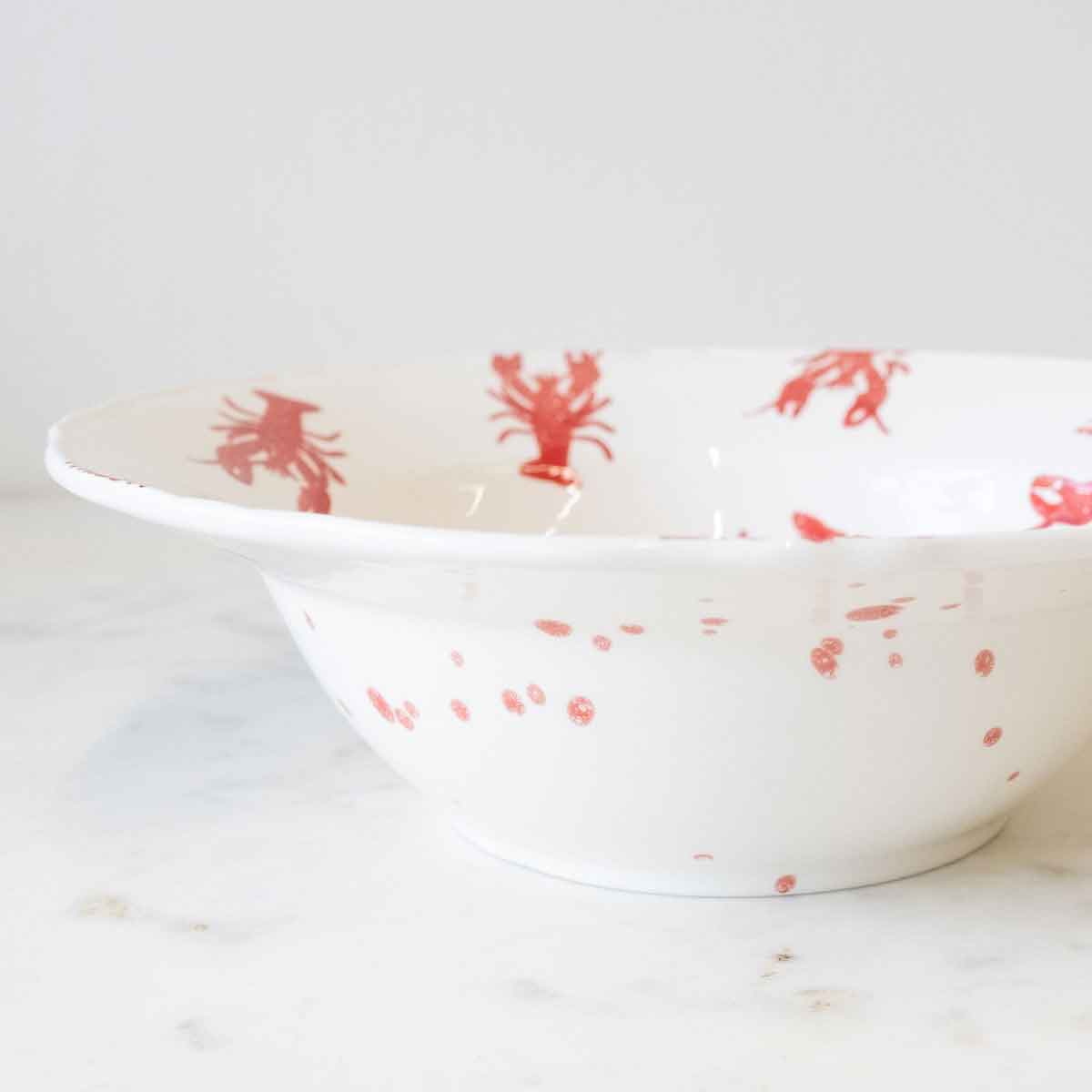 The Royal Standard The Royal Standard Watercolor Crawfish Serving Bowl - Little Miss Muffin Children & Home