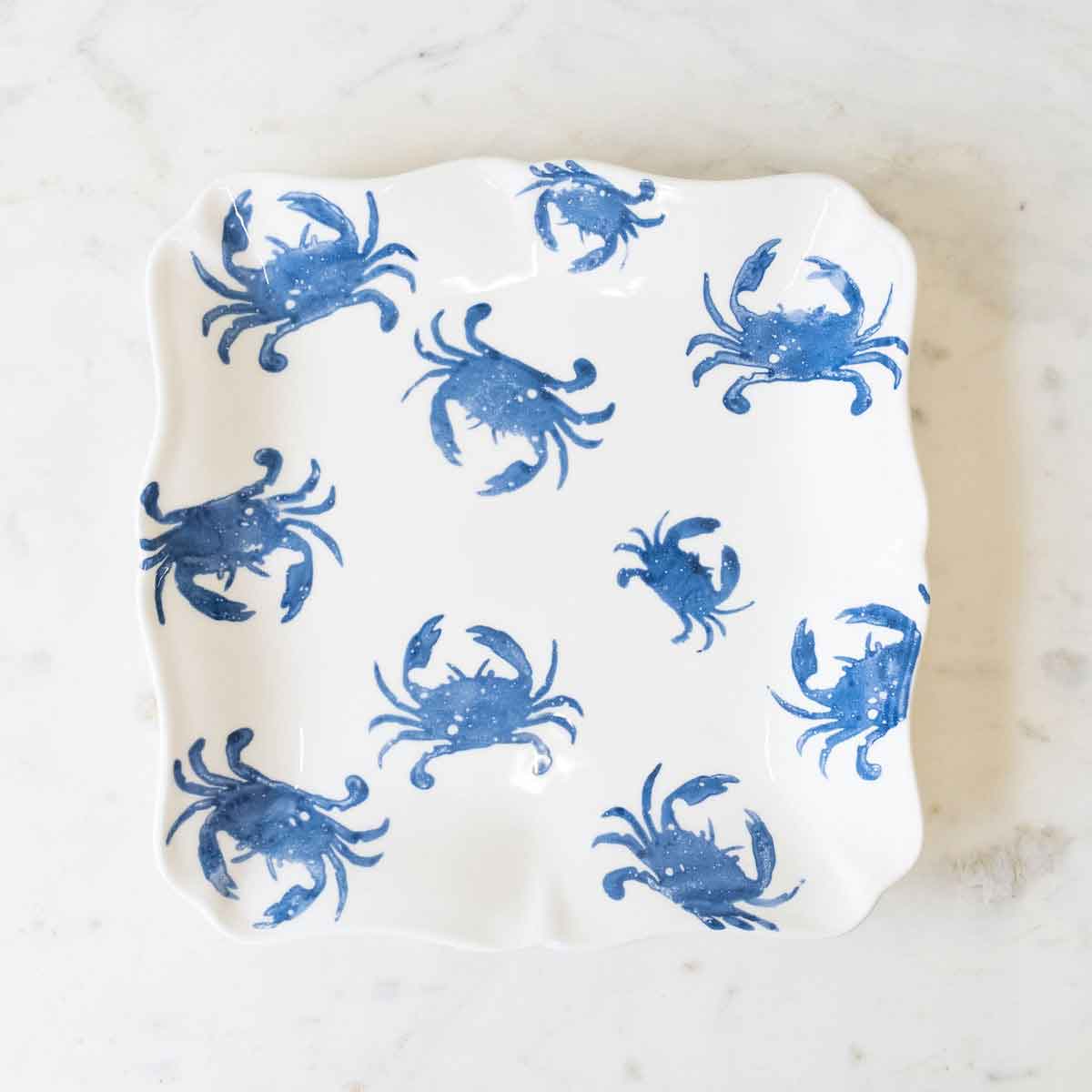The Royal Standard The Royal Standard Watercolor Crab Serving Platter - Little Miss Muffin Children & Home