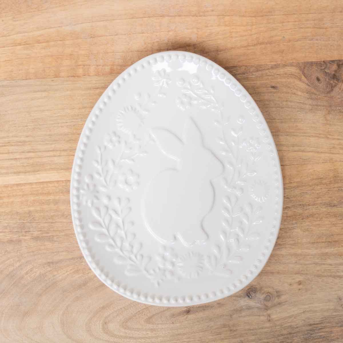 The Royal Standard The Royal Standard Embossed Floral Bunny Plate - Little Miss Muffin Children & Home