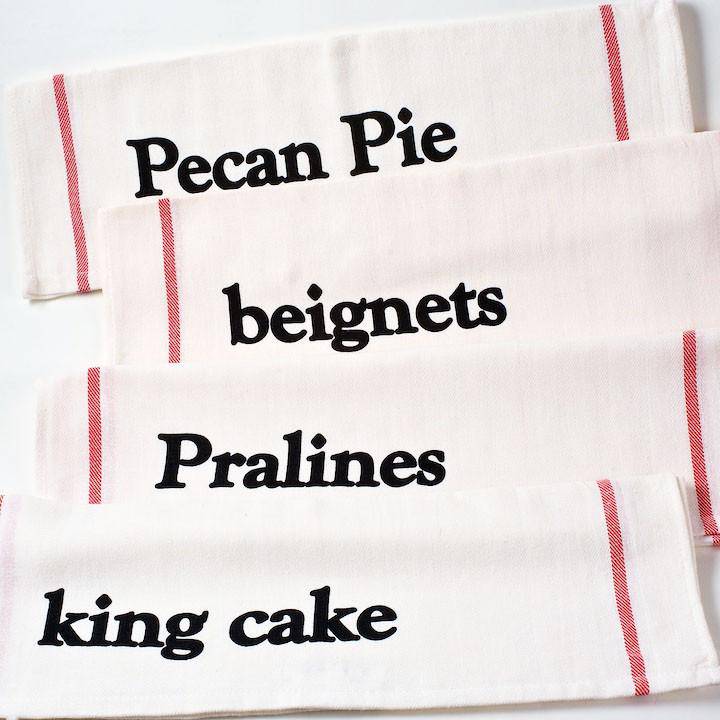 Nola Tawk - NOLA Tawk Set of 4 NOLA Sweets Dishtowels - Little Miss Muffin Children & Home