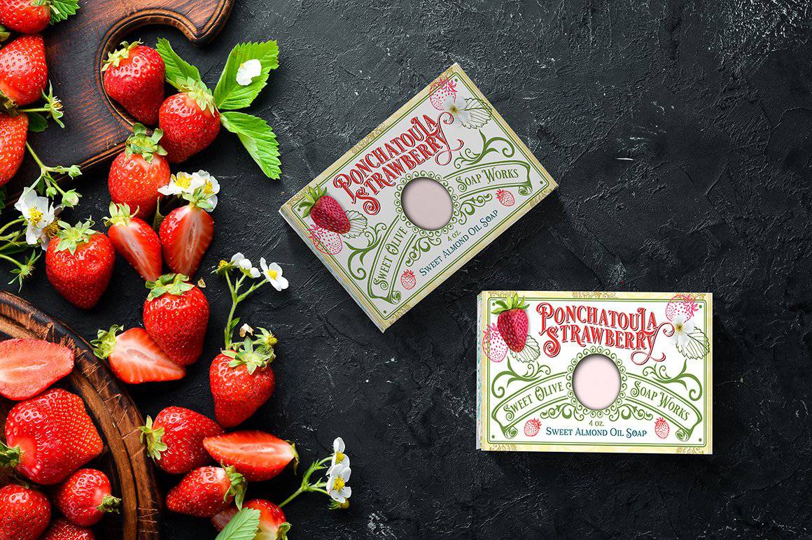 Sweet Olive Soap Works - Sweet Olive Soap Works Ponchatoula Strawberry Soap - Little Miss Muffin Children & Home