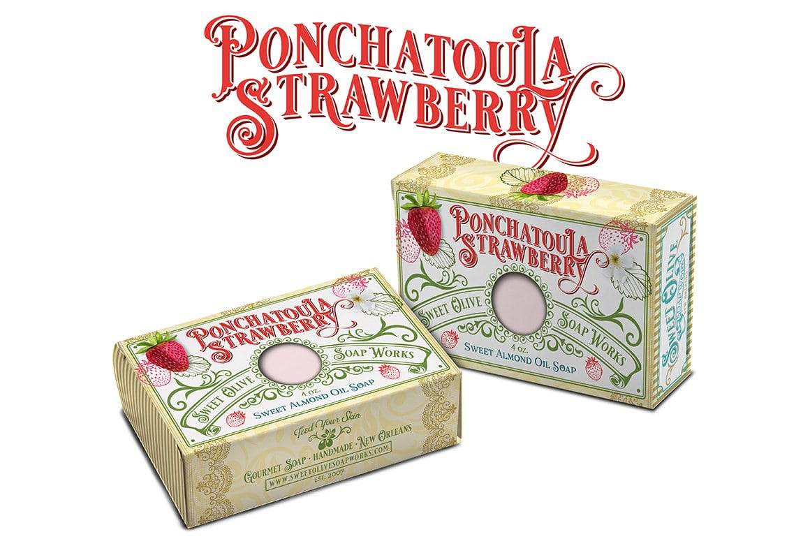 Sweet Olive Soap Works - Sweet Olive Soap Works Ponchatoula Strawberry Soap - Little Miss Muffin Children & Home