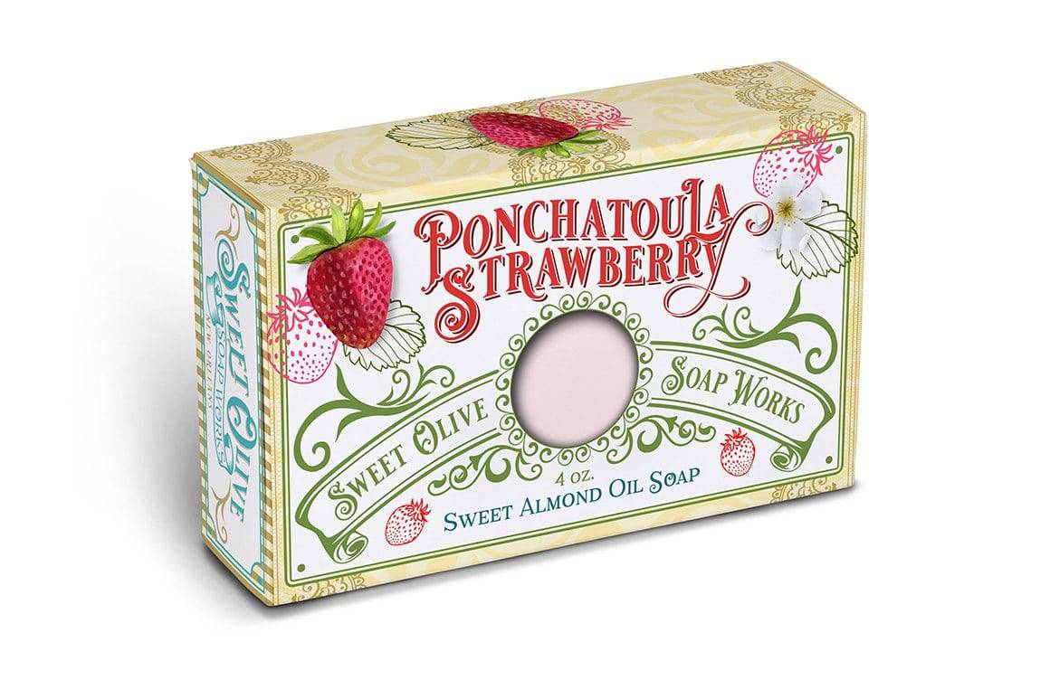 Sweet Olive Soap Works - Sweet Olive Soap Works Ponchatoula Strawberry Soap - Little Miss Muffin Children & Home