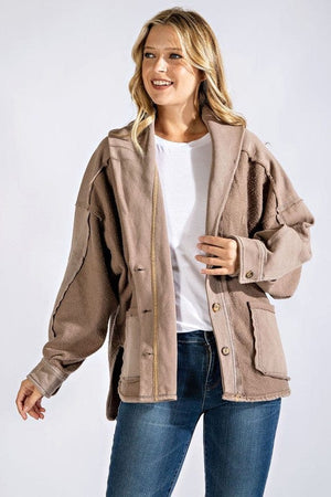 Urban Chic Urban Chic Mineral Wash Terry Jacket - Little Miss Muffin Children & Home