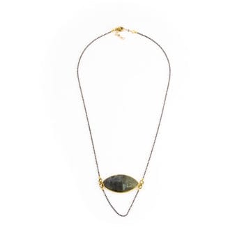 Santore Jewelry Santore Jewelry Labradorite Cat Eye Drape Necklace - Little Miss Muffin Children & Home