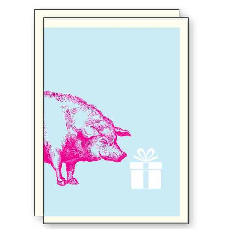 J Falkner J Falkner Pig Gift Enclosure Card - Little Miss Muffin Children & Home