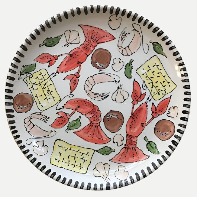 Magnolia Creative Crawfish Round Platter