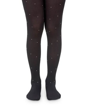 Jefferies Socks Jefferies Socks Black Diamond and Pearl Tights - Little Miss Muffin Children & Home