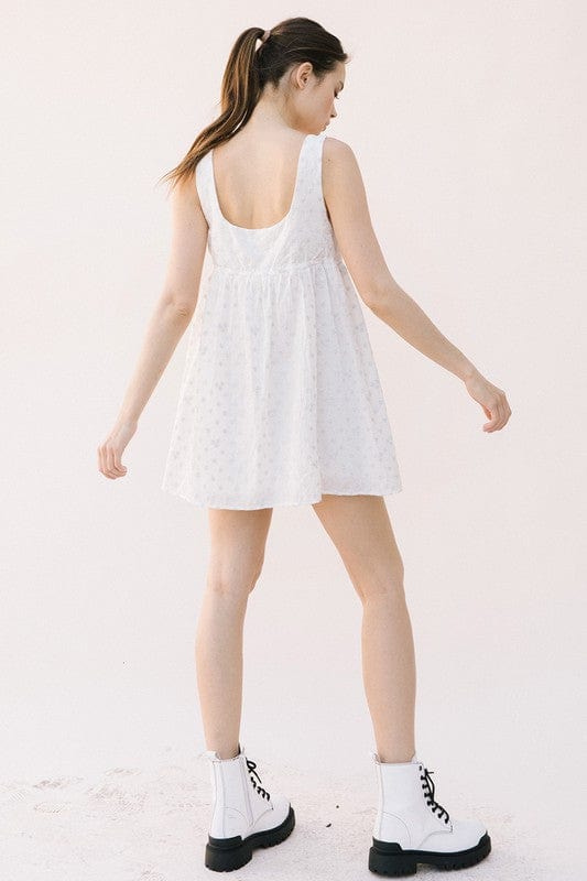 Storia Storia Sleeveless Embroidered Stars Babydoll Dress - Little Miss Muffin Children & Home