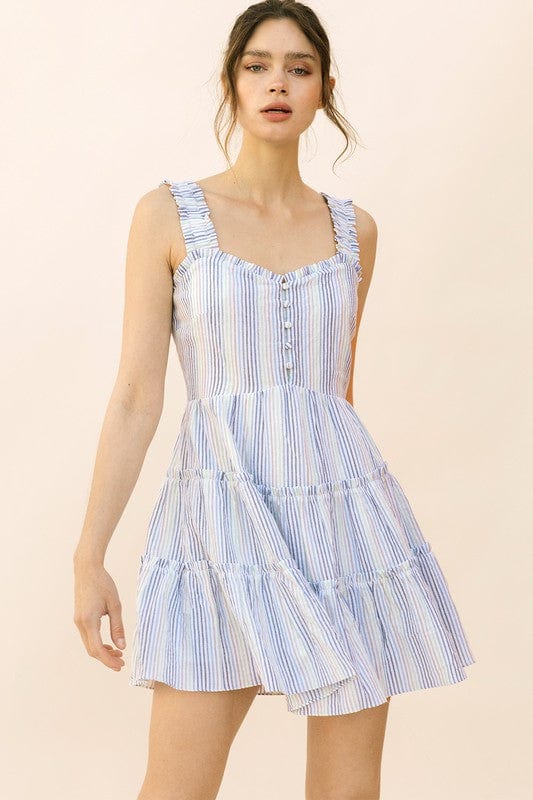 Storia Storia Striped Mini Dress - Little Miss Muffin Children & Home