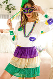 Vine & Love Vine & Love Sequin Tiered Mini Skirt - Little Miss Muffin Children & Home