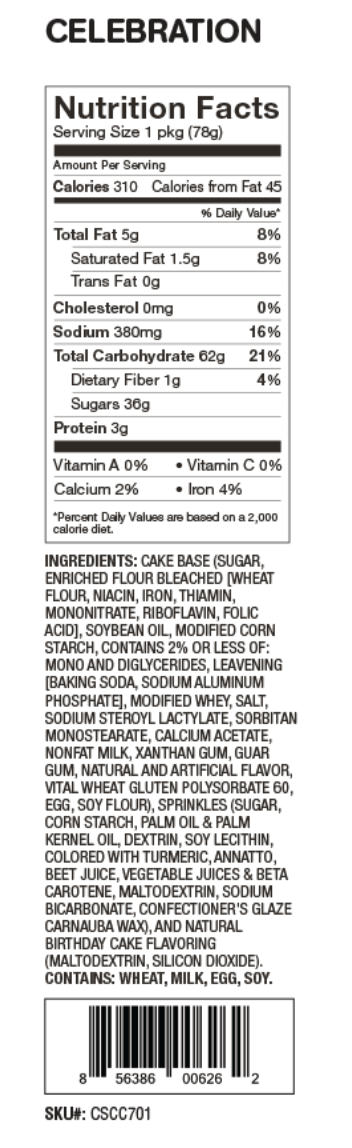 Molly & You CSCC701 Celebration Cake Microwave Single - Little Miss Muffin Children & Home