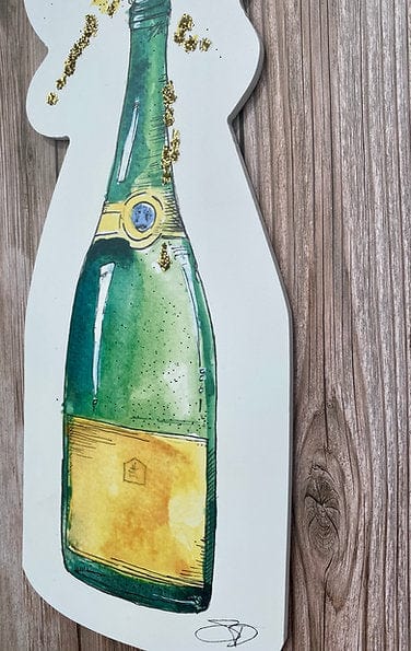 504 Funk 504 Funk Poppin' Bottles Champagne Door Hanger - Little Miss Muffin Children & Home