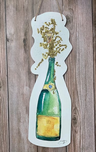 504 Funk 504 Funk Poppin' Bottles Champagne Door Hanger - Little Miss Muffin Children & Home