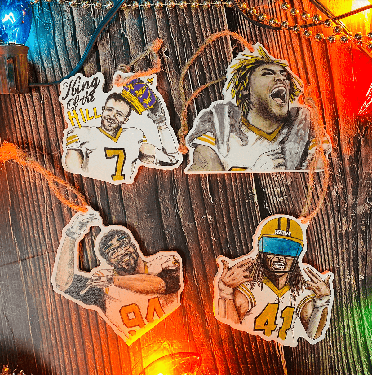 504 Funk 504 Funk Saints Ornaments Set of 4 - Little Miss Muffin Children & Home