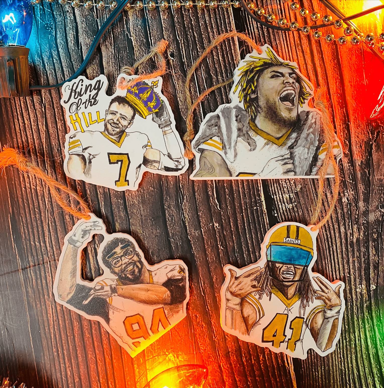 504 Funk 504 Funk Saints Ornaments Set of 4 - Little Miss Muffin Children & Home