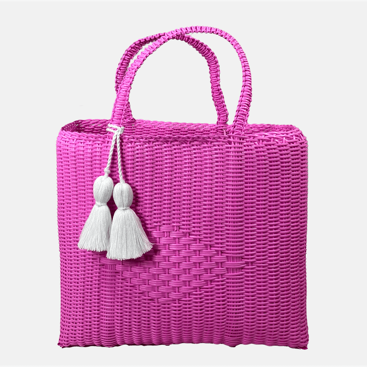IXOQ IXOQ Cesta Hand Woven Hot Pink Medium Tote Bag - Little Miss Muffin Children & Home