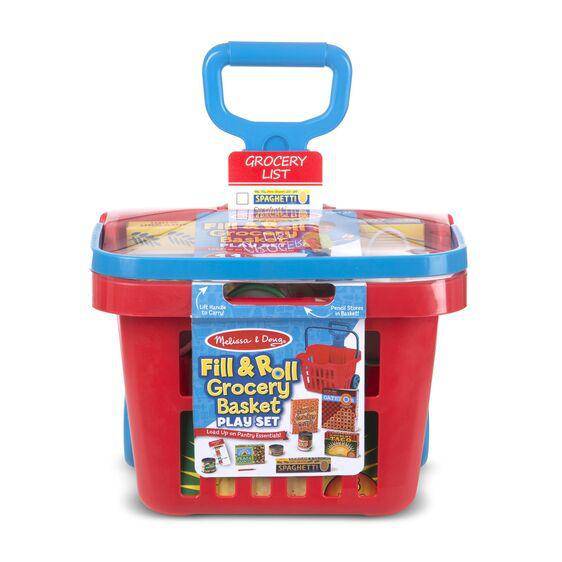 Melissa & Doug - Melissa & Doug Fill & Roll Grocery Basket Play Set - Little Miss Muffin Children & Home