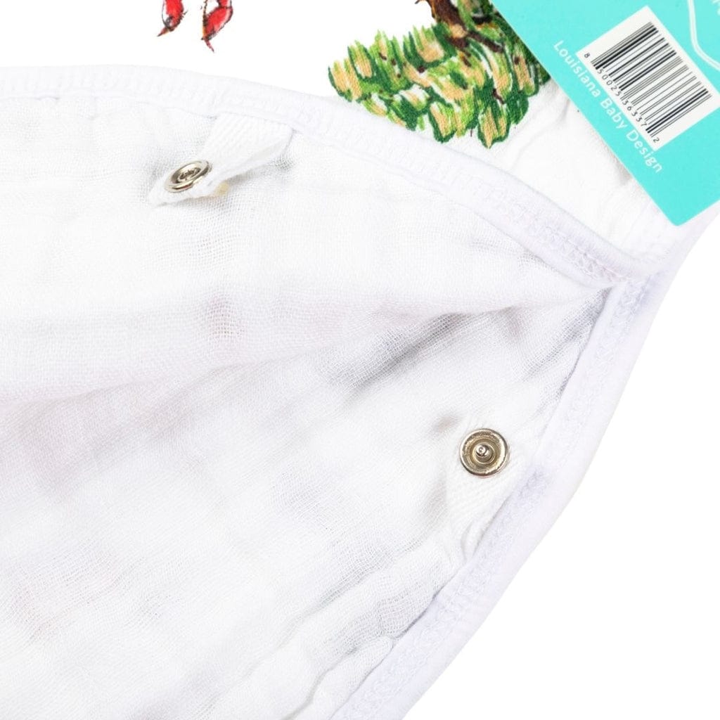 LHT - Little Hometown Little Hometown Louisiana Baby 2-in-1 Burp Cloth and Bib - Little Miss Muffin Children & Home