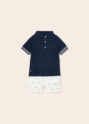 Mayoral Usa Inc Mayoral Short Sleeve Polo & Bermuda Set - Little Miss Muffin Children & Home