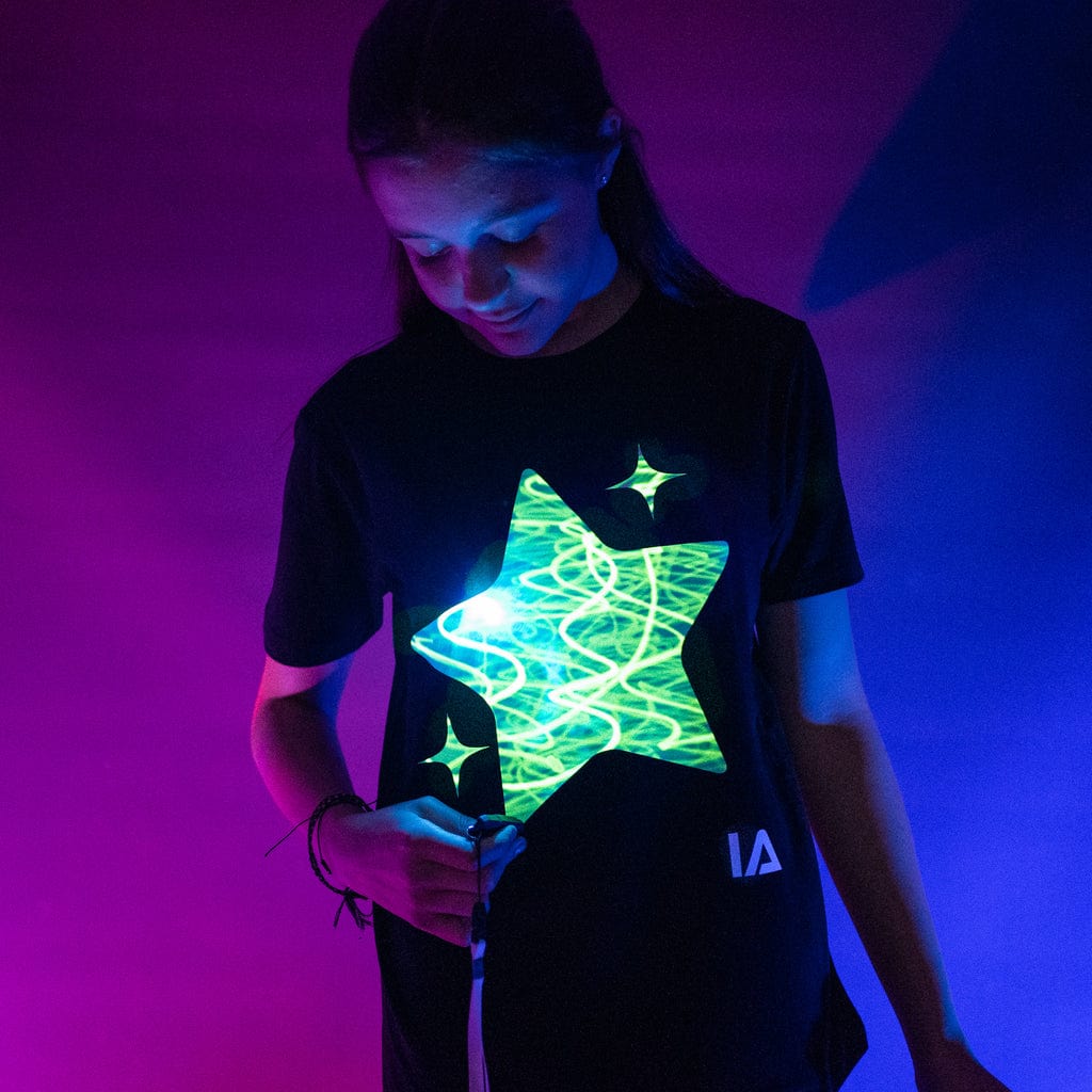 Illuminated Apparel Illuminated Apparel Sparkling Star Interactive Glow T-Shirt - Little Miss Muffin Children & Home