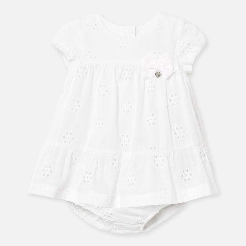 Mayoral - Mayoral Eyelet Dress & Bloomer Set for Baby Girl - Little Miss Muffin Children & Home