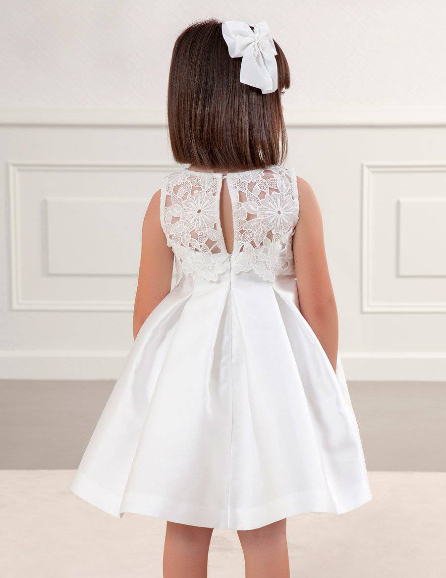 Mayoral - Mayoral's Abel & Lula Guipure Lace and Mikado Silk Dress - Little Miss Muffin Children & Home