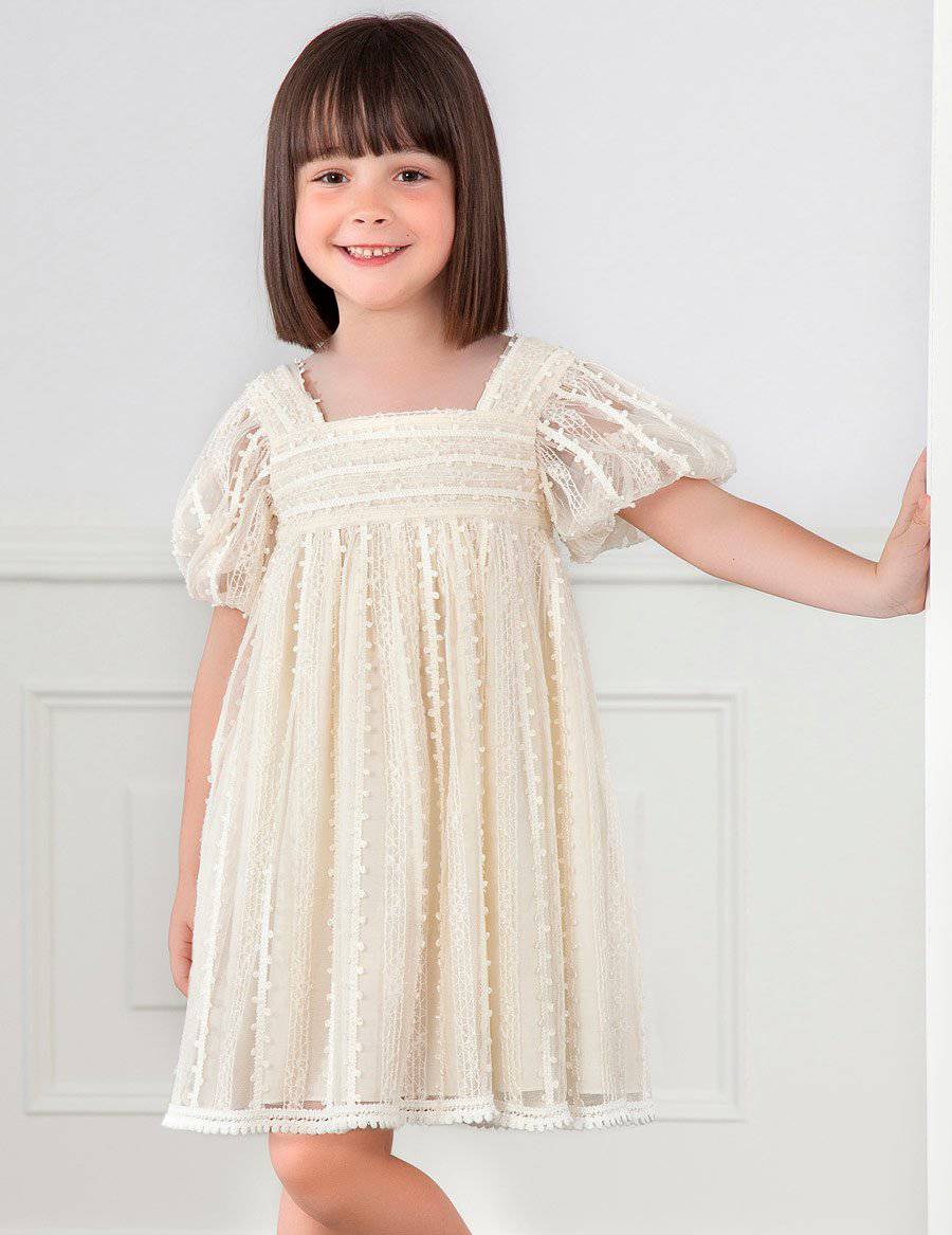 Mayoral - Mayoral's Abel & Lula Embroidered Tulle Dress for Girl - Little Miss Muffin Children & Home