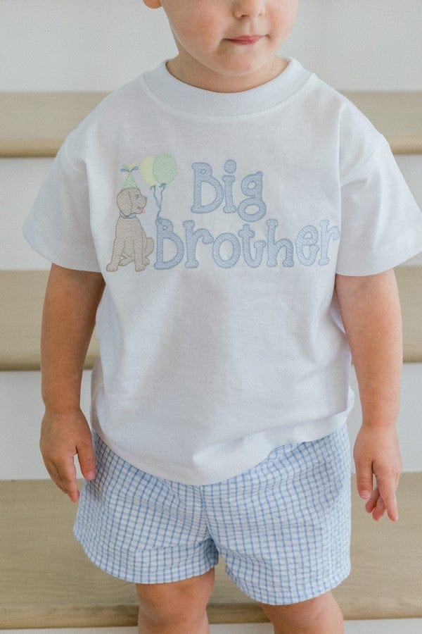 Bailey Boys Bailey Boys White Knit- Big Brother T-shirt - Little Miss Muffin Children & Home