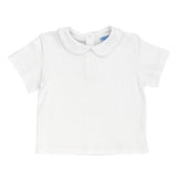 Bailey Boys - Bailey Boys White Knit Short Sleeve Boy's Shirt - Little Miss Muffin Children & Home