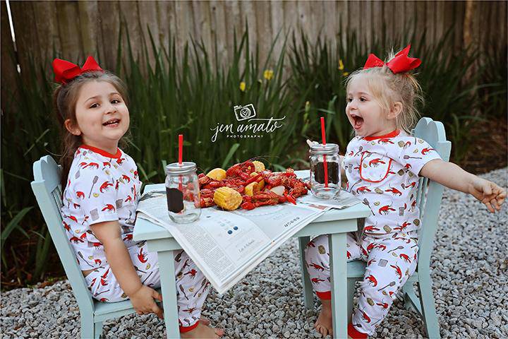 Nola Tawk - Nola Tawk Crawfish Boil Organic Cotton Pajamas - Little Miss Muffin Children & Home