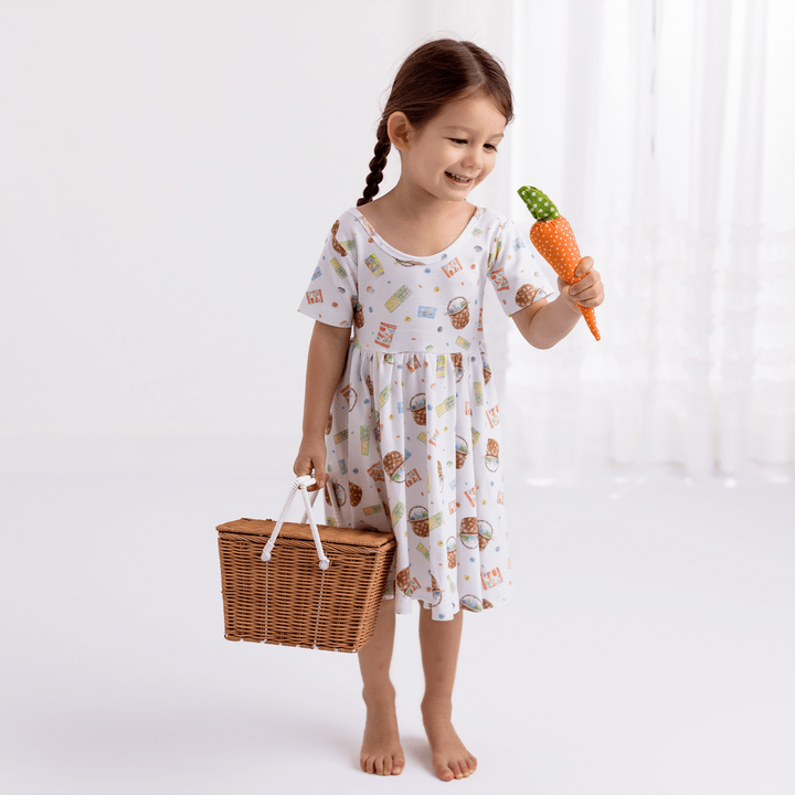 Nola Tawk Nola Tawk You Are Eggs-tra Special Twirl Dress - Little Miss Muffin Children & Home