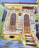 Mardiclaw Mardiclaw Shotgun House Painting On Canvas - Little Miss Muffin Children & Home