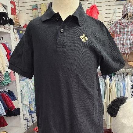 Whereable Art Whereable Art Short Sleeve Fleur de Lis Polos - Little Miss Muffin Children & Home