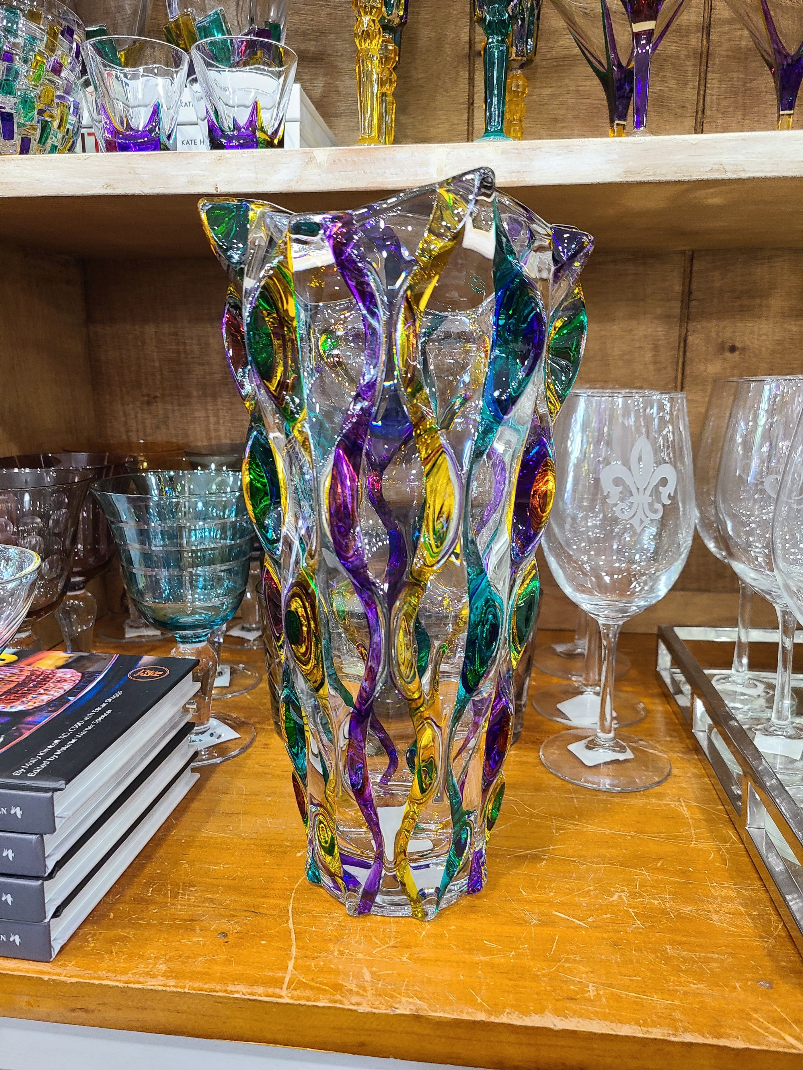 Gage Gage Mardi Gras Ribbon Vase - Little Miss Muffin Children & Home