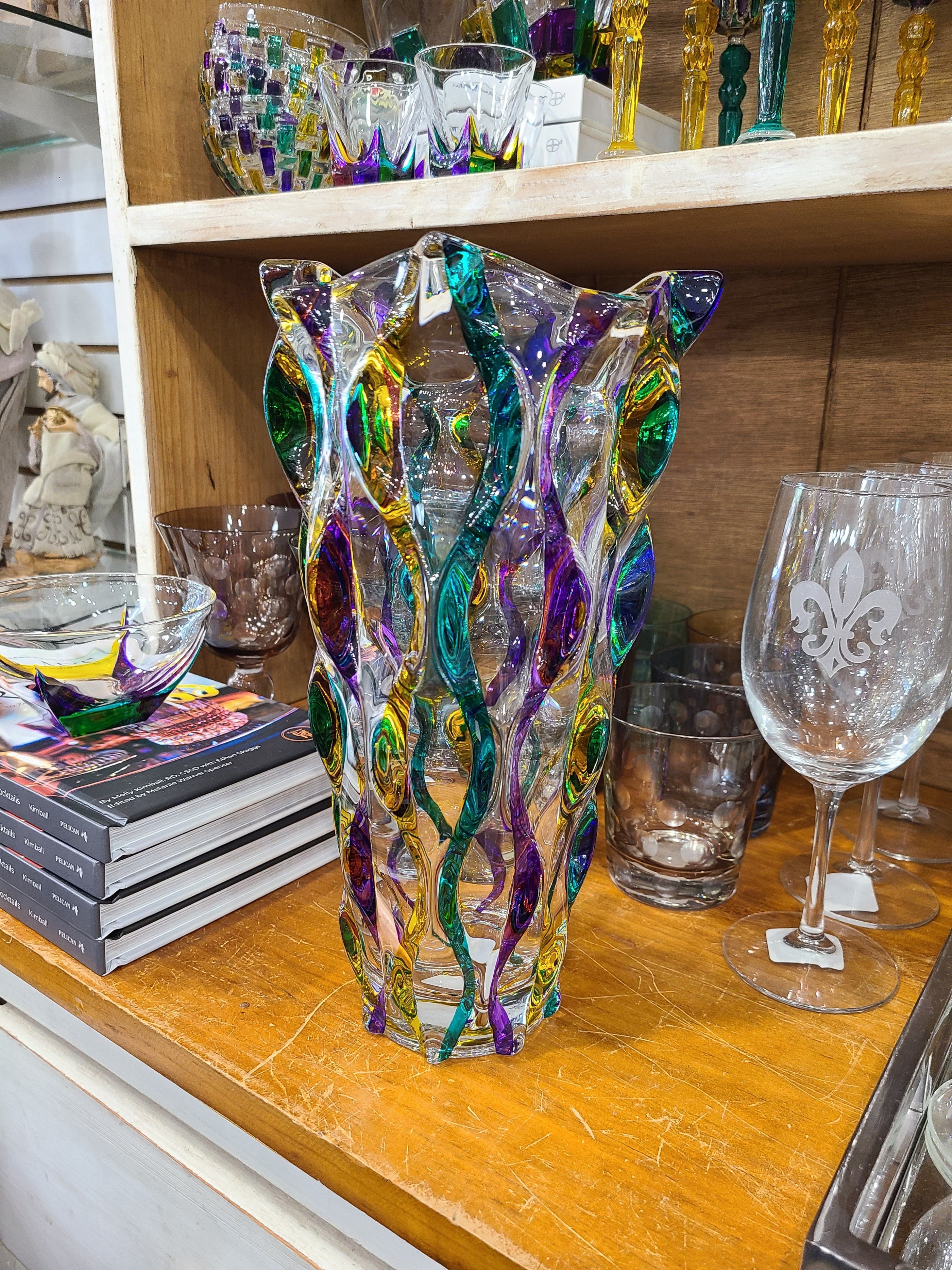 Gage Gage Mardi Gras Ribbon Vase - Little Miss Muffin Children & Home