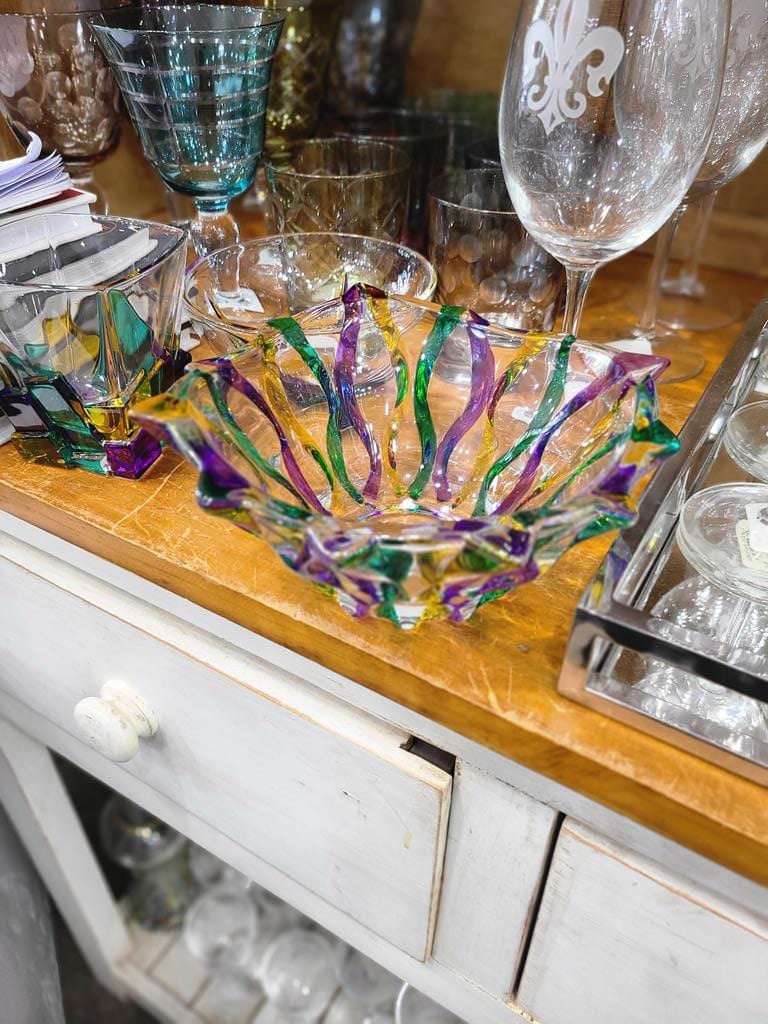 Gage Gage Mardi Gras Ribbon Dish - Little Miss Muffin Children & Home