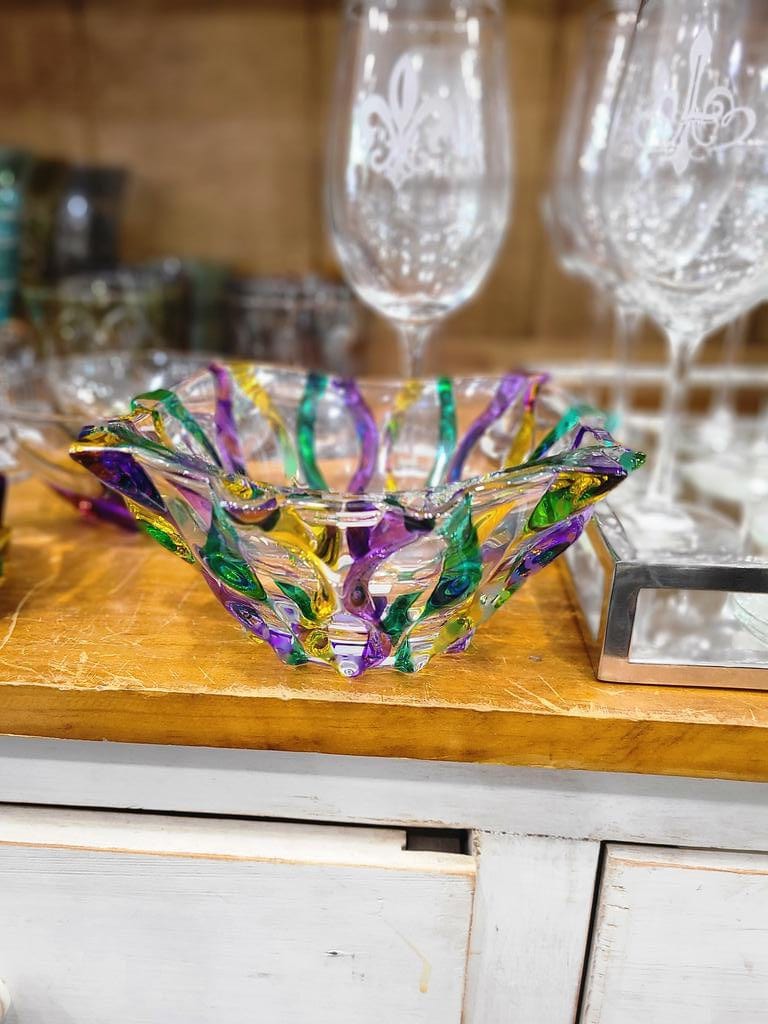 Gage Gage Mardi Gras Ribbon Dish - Little Miss Muffin Children & Home