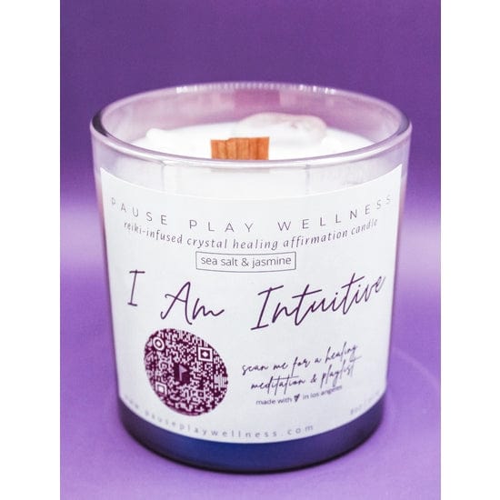 Pause Play Wellness Pause Play Wellness 'I Am Intuitive' Meditation Candle - Little Miss Muffin Children & Home