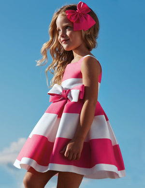 Abel & Lula - Abel & Lula Striped Jaquard Dress - Little Miss Muffin Children & Home