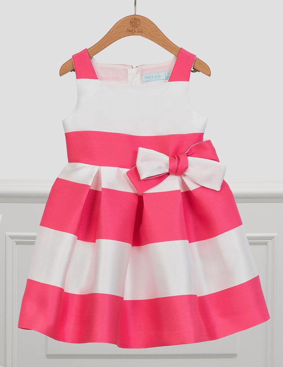 Abel & Lula - Abel & Lula Striped Jaquard Dress - Little Miss Muffin Children & Home