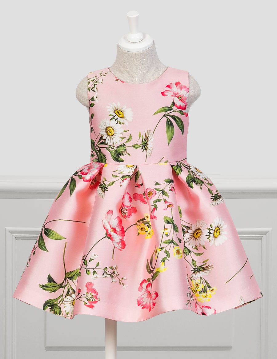 Abel & Lula - Abel & Lula Printed Mikado Dress - Little Miss Muffin Children & Home