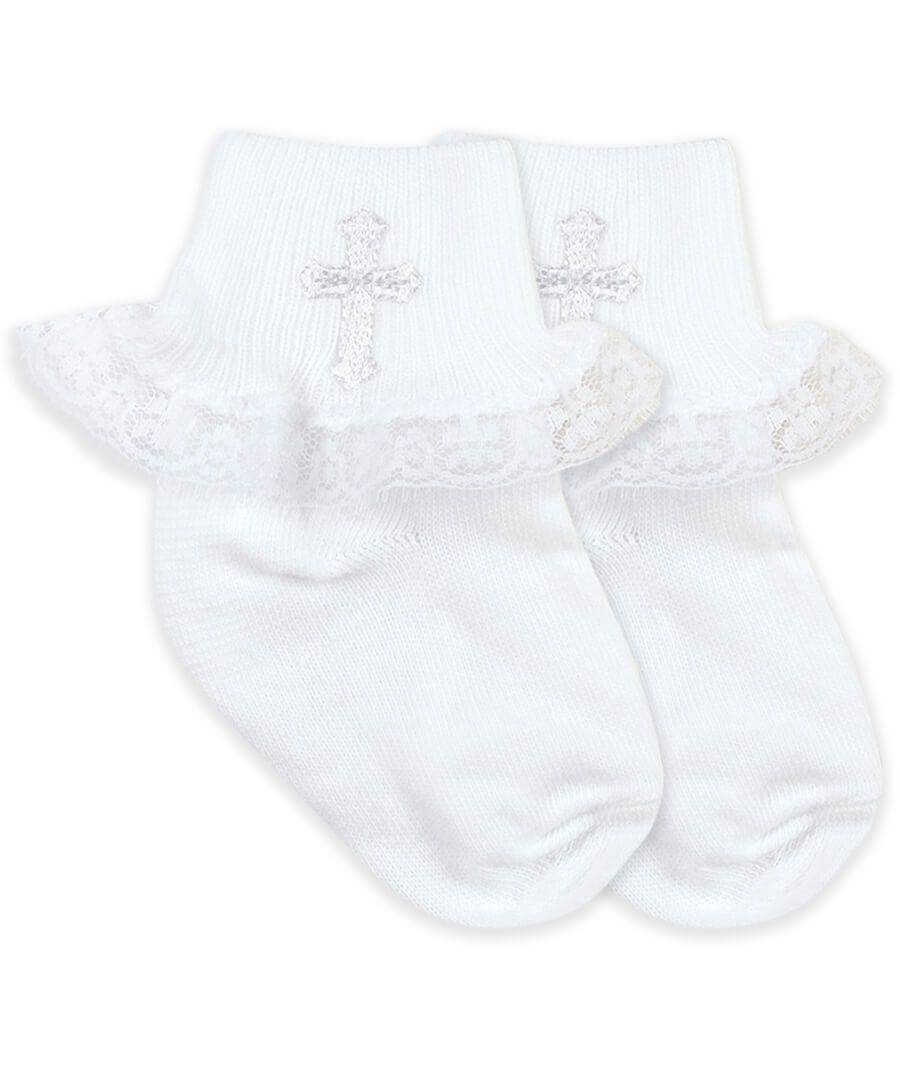 Jeffries Socks - Jefferies Socks Smooth Toe Christening Lace Socks 1 Pair - Little Miss Muffin Children & Home