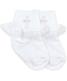 Jeffries Socks - Jefferies Socks Smooth Toe Christening Lace Socks 1 Pair - Little Miss Muffin Children & Home
